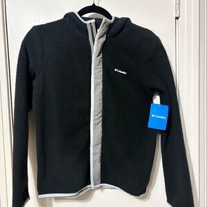 Columbia Kids Black and Gray Fleece Jacket